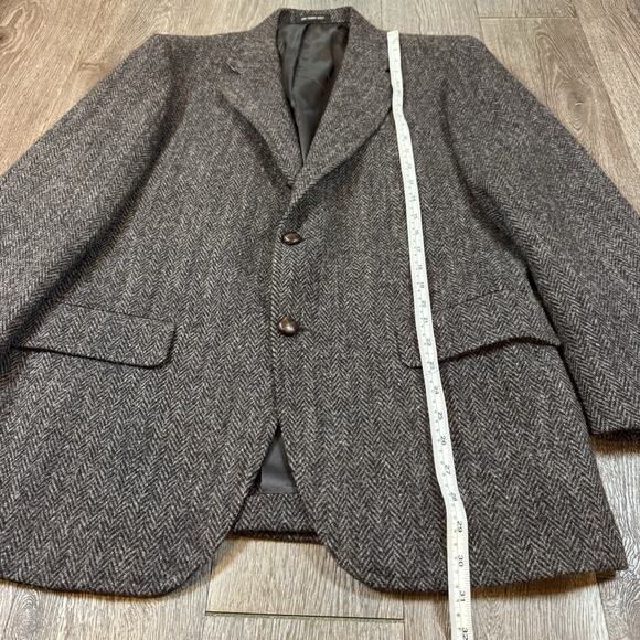 Harris Tweed Sport Coat Mens 42R Wool Harringbone Donegal - Picture 6 of 16
